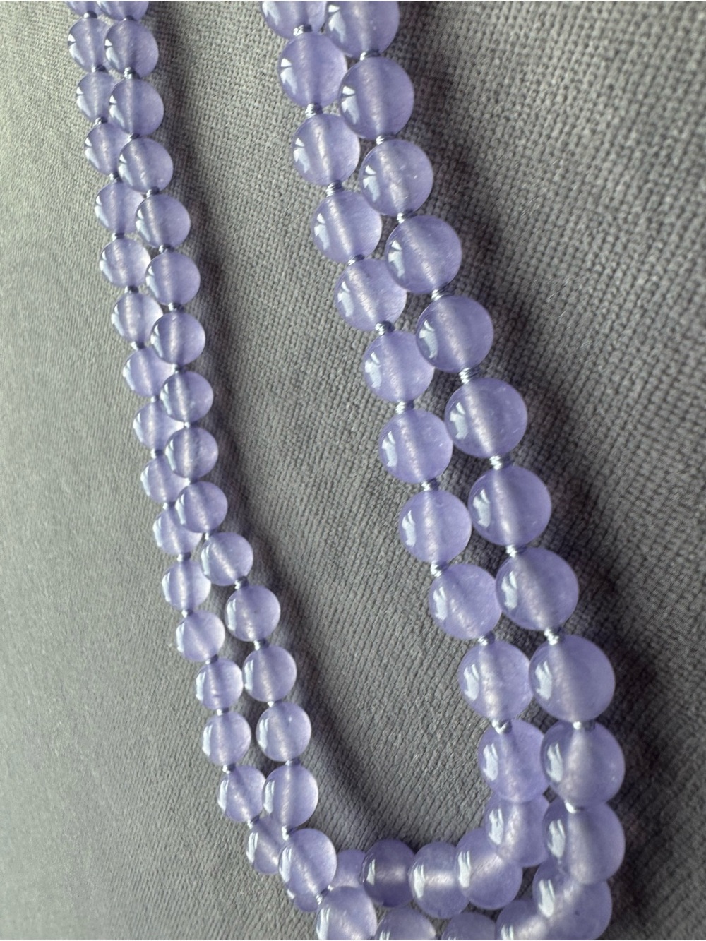 NWOT Tuckernuck Lavender Jade Necklace - Picture 4 of 9
